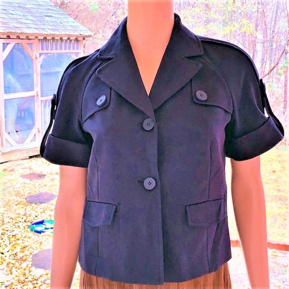 ANN TAYLOR LOFT  Short Sleeve Pea Coat/Blazer - Picture 1 of 8